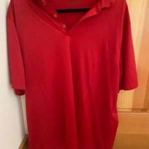 Nike red golf shirt